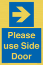 MV10646: Please use Side Door (arrow Right)