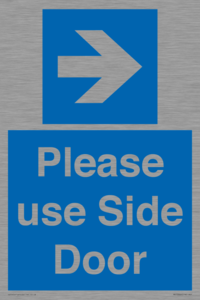 MV10646: Please use Side Door (arrow Right)