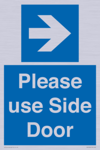 MV10646: Please use Side Door (arrow Right)