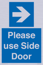 MV10646: Please use Side Door (arrow Right)