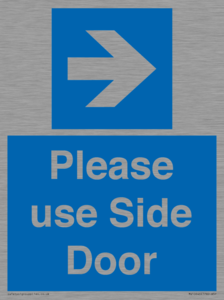 MV10646: Please use Side Door (arrow Right)