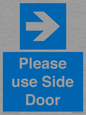 MV10646: Please use Side Door (arrow Right)