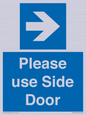 MV10646: Please use Side Door (arrow Right)
