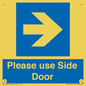 MV10646: Please use Side Door (arrow Right)