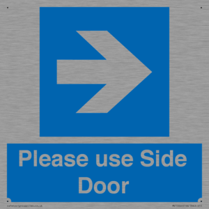 MV10646: Please use Side Door (arrow Right)
