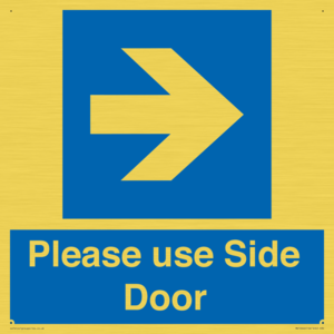 MV10646: Please use Side Door (arrow Right)