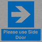 MV10646: Please use Side Door (arrow Right)
