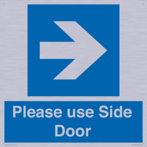 MV10646: Please use Side Door (arrow Right)