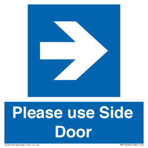 MV10646: Please use Side Door (arrow Right)