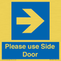 MV10646: Please use Side Door (arrow Right)