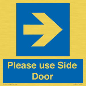 MV10646: Please use Side Door (arrow Right)
