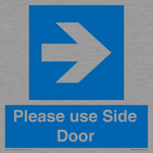 MV10646: Please use Side Door (arrow Right)