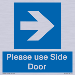MV10646: Please use Side Door (arrow Right)