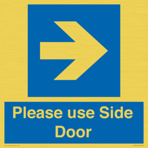 MV10646: Please use Side Door (arrow Right)