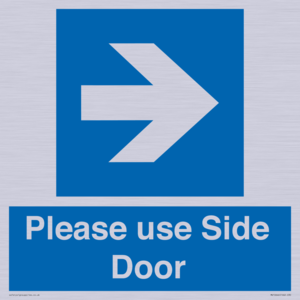 MV10646: Please use Side Door (arrow Right)