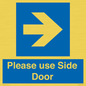 MV10646: Please use Side Door (arrow Right)