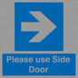 MV10646: Please use Side Door (arrow Right)