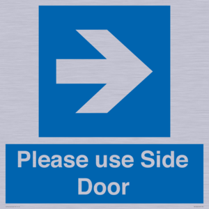 MV10646: Please use Side Door (arrow Right)