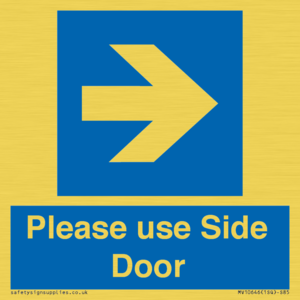 MV10646: Please use Side Door (arrow Right)