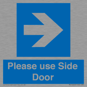 MV10646: Please use Side Door (arrow Right)