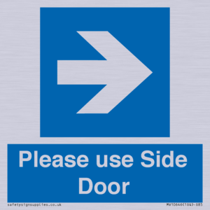 MV10646: Please use Side Door (arrow Right)