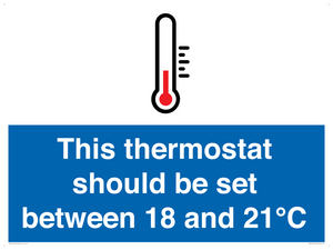 MV10744: This thermostat should be set between 18 and 21?C
