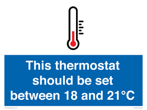 MV10744: This thermostat should be set between 18 and 21?C