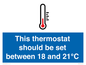 MV10744: This thermostat should be set between 18 and 21?C