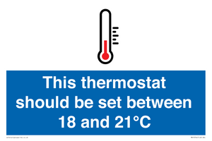 MV10744: This thermostat should be set between 18 and 21?C