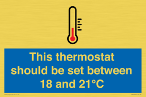 MV10744: This thermostat should be set between 18 and 21?C