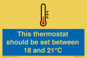 MV10744: This thermostat should be set between 18 and 21?C