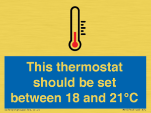 MV10744: This thermostat should be set between 18 and 21?C