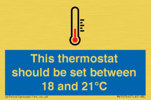 MV10744: This thermostat should be set between 18 and 21?C
