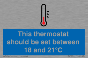 MV10744: This thermostat should be set between 18 and 21?C
