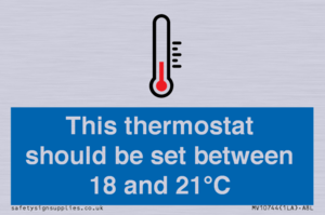 MV10744: This thermostat should be set between 18 and 21?C