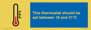 MV10744: This thermostat should be set between 18 and 21?C
