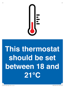 MV10744: This thermostat should be set between 18 and 21?C
