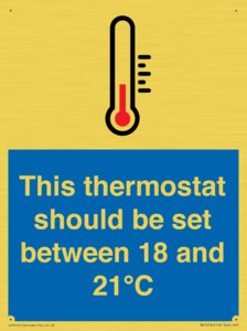 MV10744: This thermostat should be set between 18 and 21?C