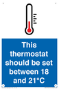 MV10744: This thermostat should be set between 18 and 21?C
