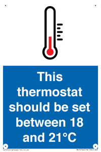 MV10744: This thermostat should be set between 18 and 21?C
