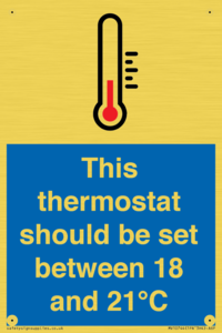 MV10744: This thermostat should be set between 18 and 21?C