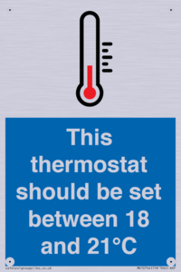 MV10744: This thermostat should be set between 18 and 21?C