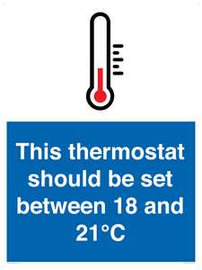 MV10744: This thermostat should be set between 18 and 21?C