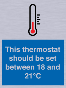 MV10744: This thermostat should be set between 18 and 21?C