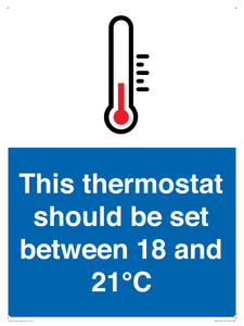 MV10744: This thermostat should be set between 18 and 21?C
