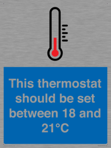 MV10744: This thermostat should be set between 18 and 21?C