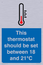 MV10744: This thermostat should be set between 18 and 21?C