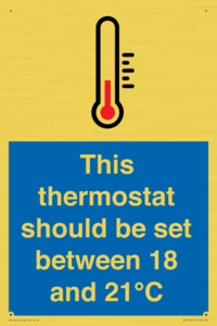 MV10744: This thermostat should be set between 18 and 21?C
