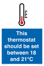MV10744: This thermostat should be set between 18 and 21?C