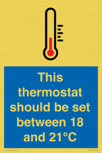 MV10744: This thermostat should be set between 18 and 21?C